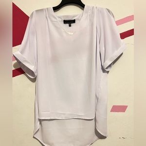 Essnce Plus Drop Shoulder Split Hem Mesh Top Without Bra